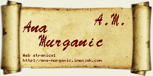 Ana Murganić vizit kartica